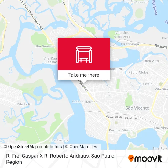 R. Frei Gaspar X R. Roberto Andraus map