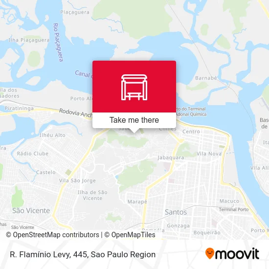 R. Flamínio Levy, 445 map