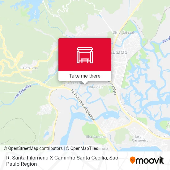 R. Santa Filomena X Caminho Santa Cecília map