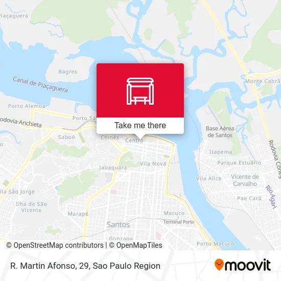 R. Martin Afonso, 29 map