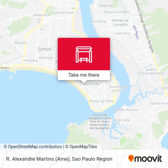 R. Alexandre Martins (Ame) map