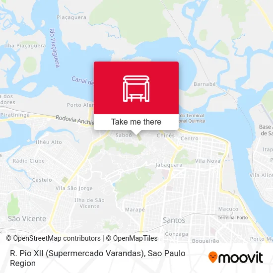 R. Pio XII (Supermercado Varandas) map