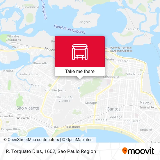 R. Torquato Dias, 1602 map