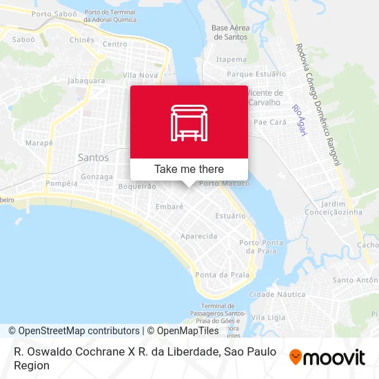 R. Oswaldo Cochrane  X R. da Liberdade map