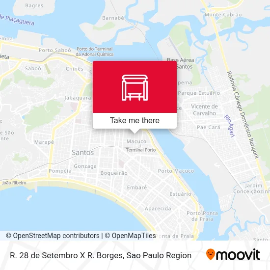 R. 28 de Setembro X R. Borges map