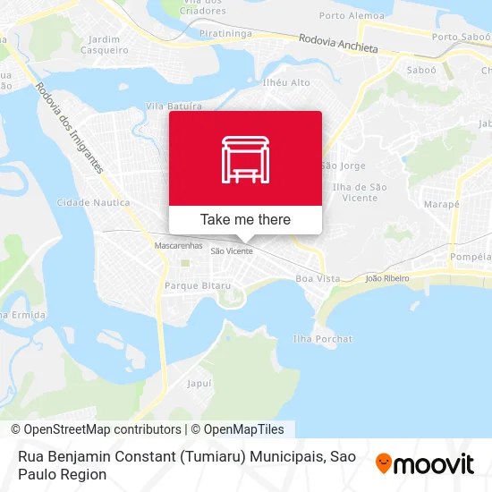 Rua Benjamin Constant (Tumiaru) Municipais map