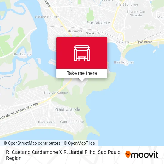 R. Caetano Cardamone X R. Jardel Filho map