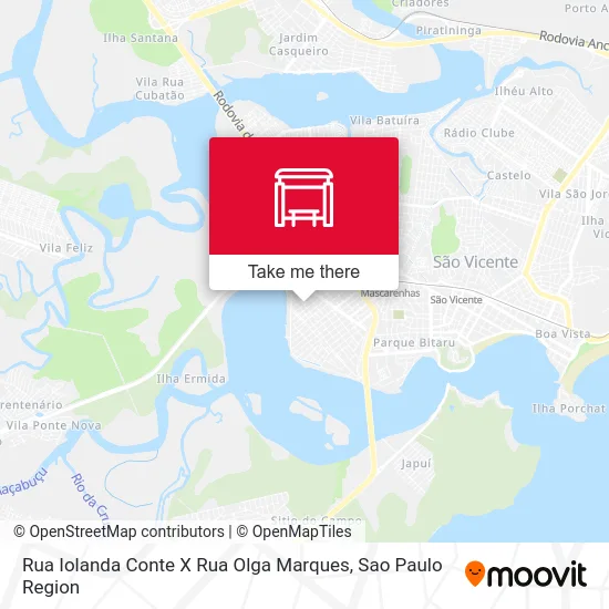 Rua Iolanda Conte X Rua Olga Marques map