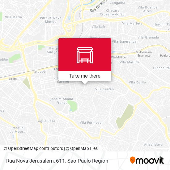 Rua Nova Jerusalém, 611 map
