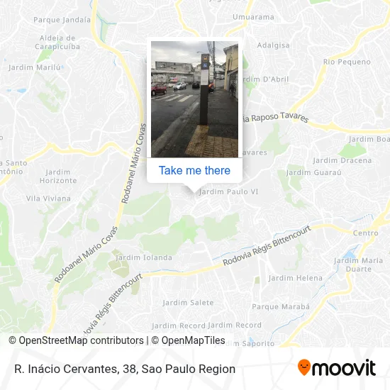 R. Inácio Cervantes, 38 map