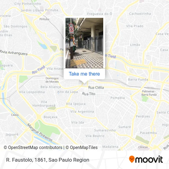 R. Faustolo, 1861 map