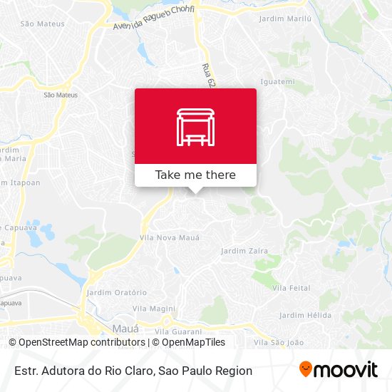 Estr. Adutora do Rio Claro map