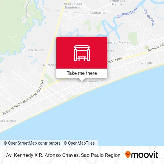 Av. Kennedy X R. Afonso Chaves map
