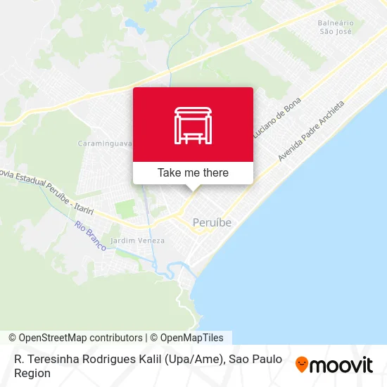 R. Teresinha Rodrigues Kalil (Upa / Ame) map