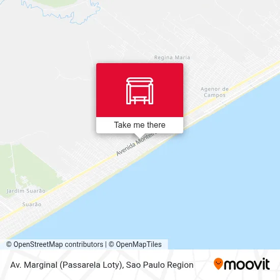 Av. Marginal (Passarela Loty) map