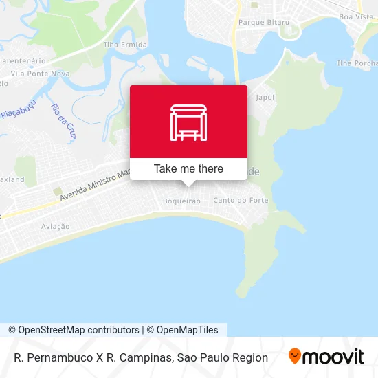 R. Pernambuco X R. Campinas map