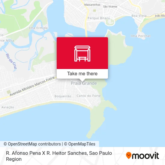 R. Afonso Pena X R. Heitor Sanches map