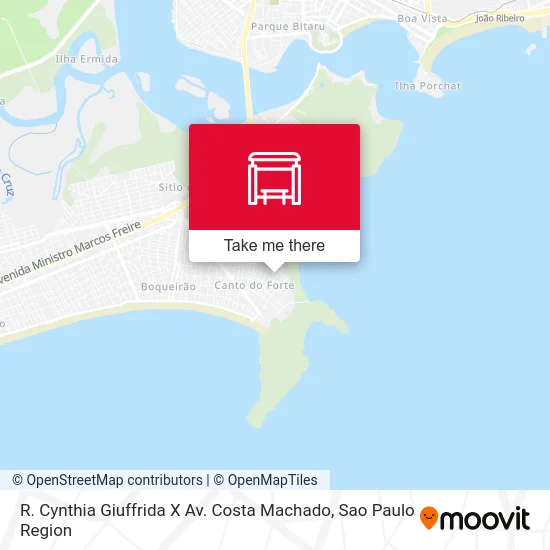 R. Cynthia Giuffrida X Av. Costa Machado map