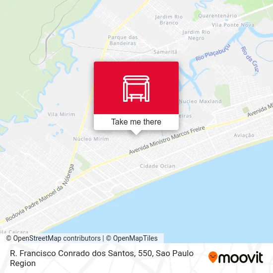 R. Francisco Conrado dos Santos, 550 map