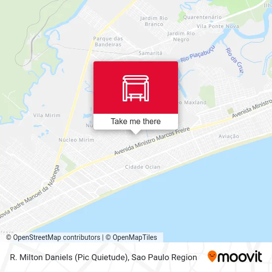 R. Milton Daniels (Pic Quietude) map