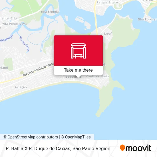 R. Bahia X R. Duque de Caxias map