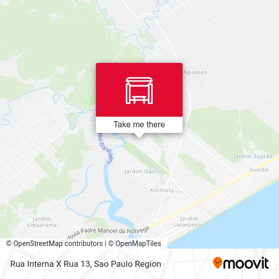 Rua Interna X Rua 13 map