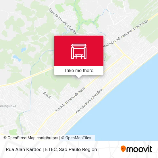 Rua Alan Kardec | ETEC map