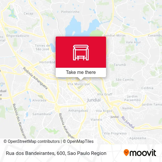 Rua dos Bandeirantes, 600 map