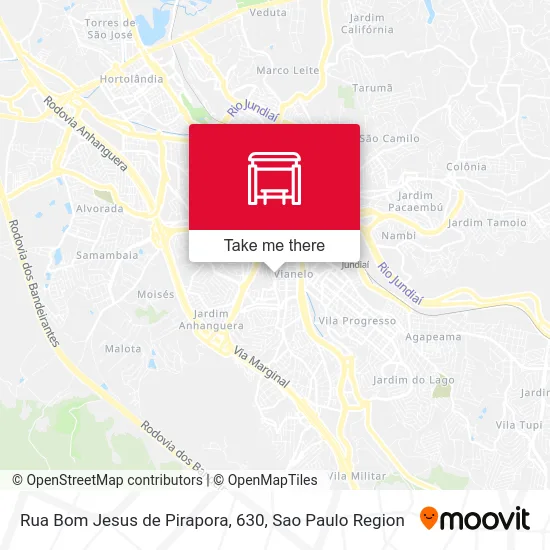 Rua Bom Jesus de Pirapora, 630 map