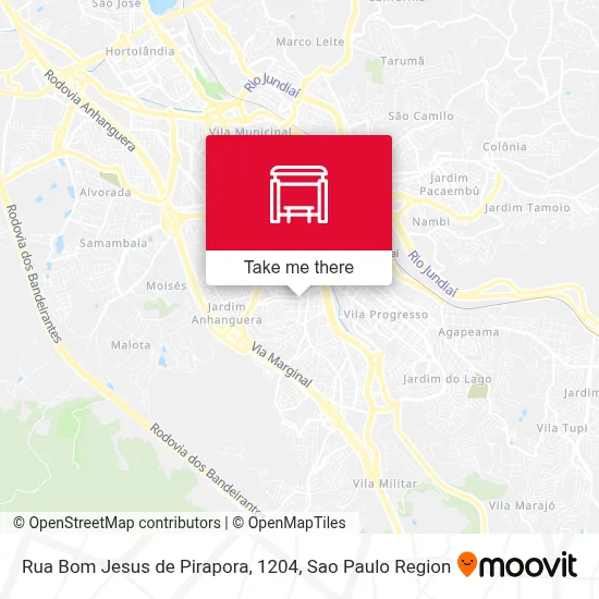 Rua Bom Jesus de Pirapora, 1204 map
