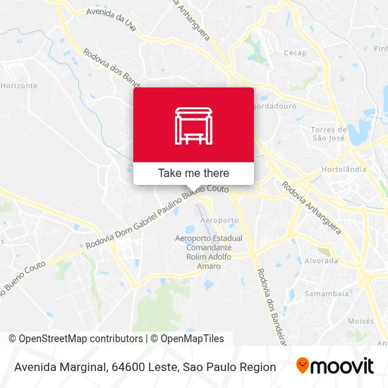 Avenida Marginal, 64600 Leste map