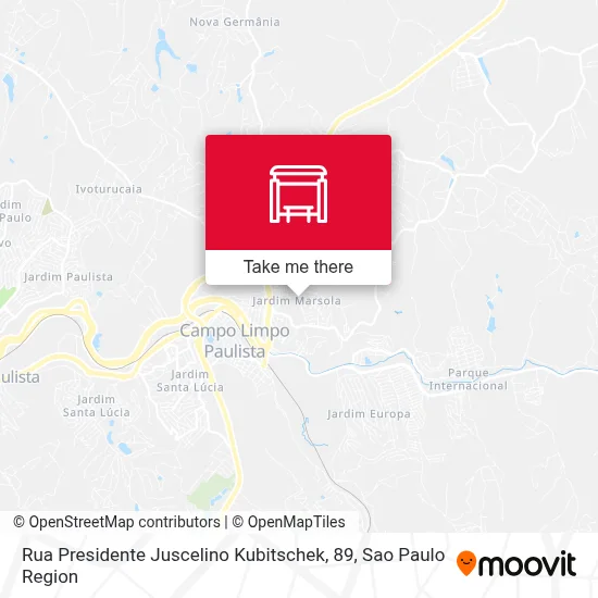 Rua Presidente Juscelino Kubitschek, 89 map