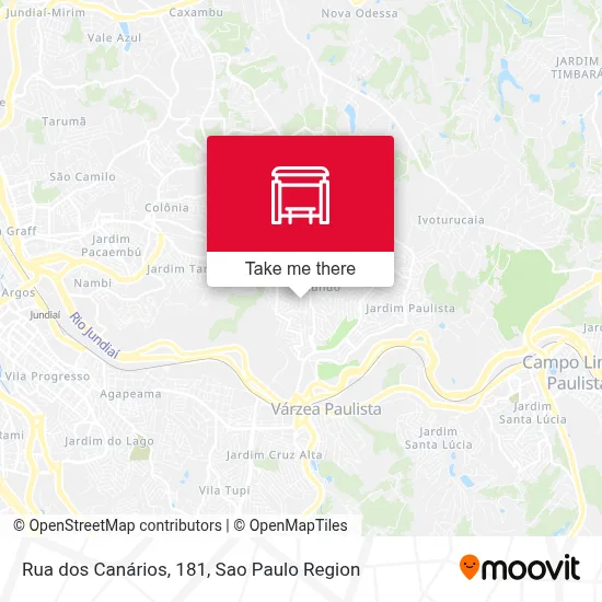 Rua dos Canários, 181 map