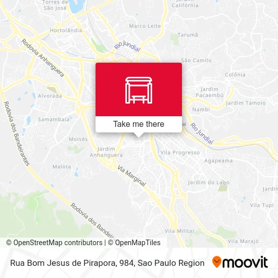 Rua Bom Jesus de Pirapora, 984 map