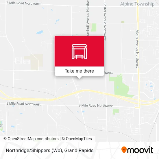 Mapa de Northridge/Shippers (Wb)