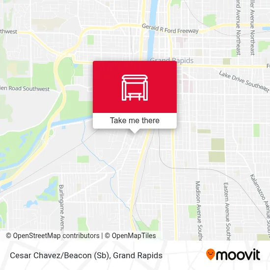 Cesar Chavez/Beacon (Sb) map