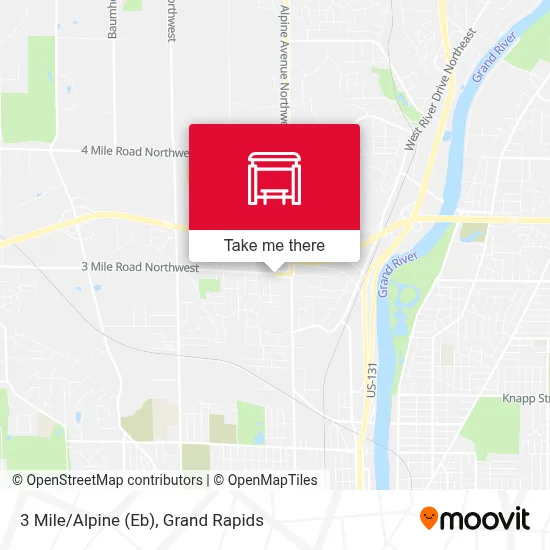 3 Mile/Alpine (Eb) map
