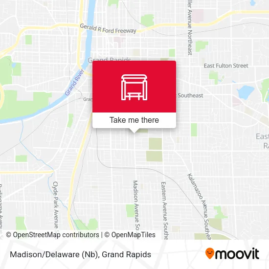 Mapa de Madison/Delaware (Nb)