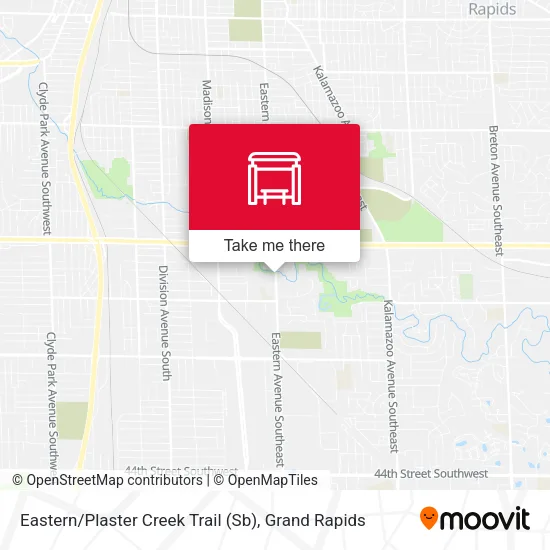 Eastern / Plaster Creek Trail (Sb) map