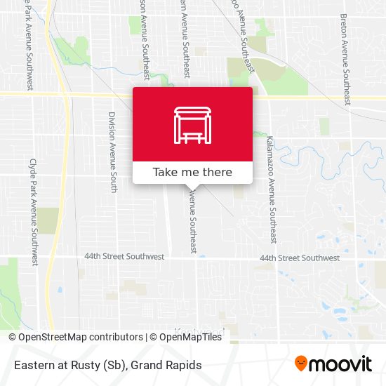 Eastern at Rusty (Sb) map