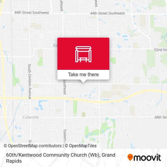 Mapa de 60th / Kentwood Community Church (Wb)