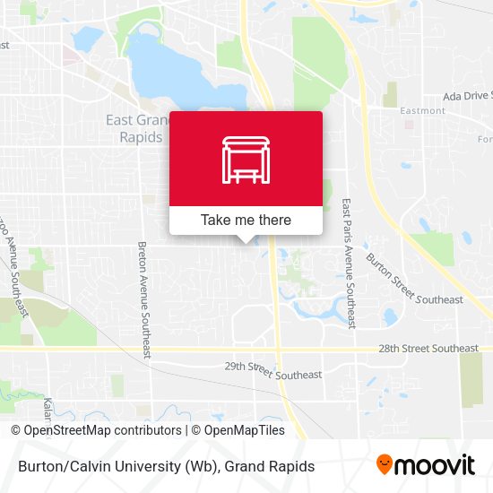 Burton/Calvin University (Wb) map