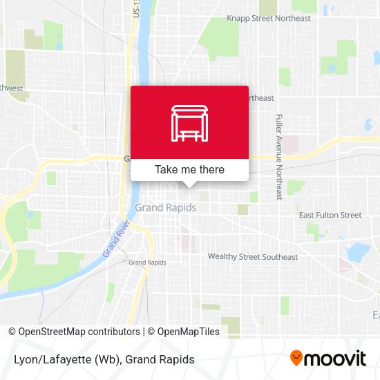 Lyon/Lafayette (Wb) map