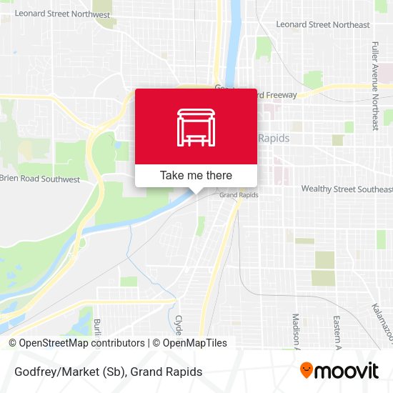 Godfrey/Market (Sb) map