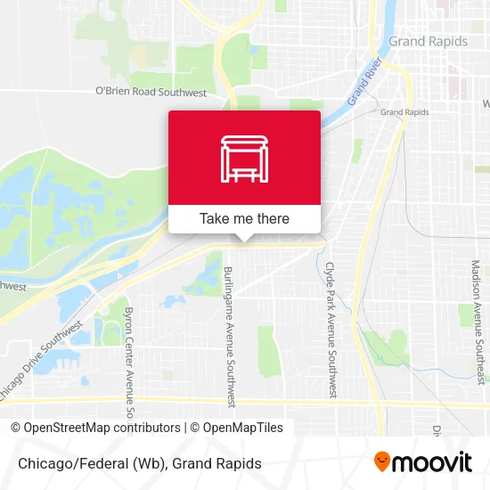 Chicago/Federal (Wb) map