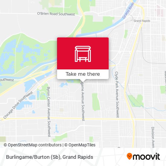 Burlingame/Burton (Sb) map