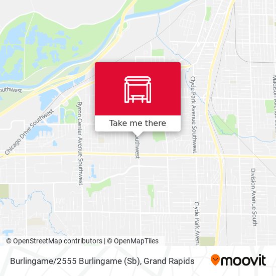 Burlingame / 2555 Burlingame (Sb) map
