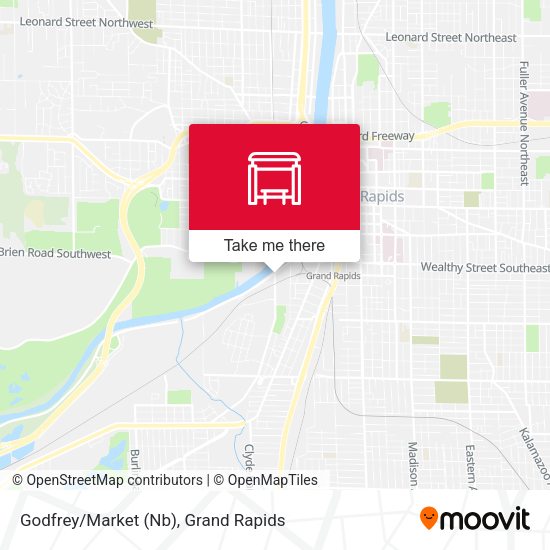 Godfrey/Market (Nb) map