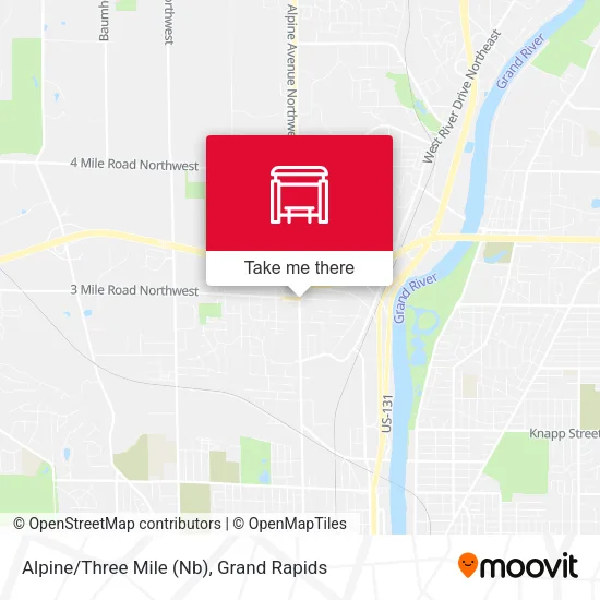 Mapa de Alpine/Three Mile (Nb)