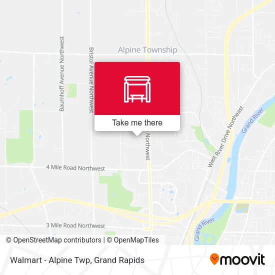 Mapa de Walmart - Alpine Twp